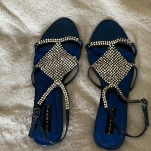 Rhinestone sandals size 10